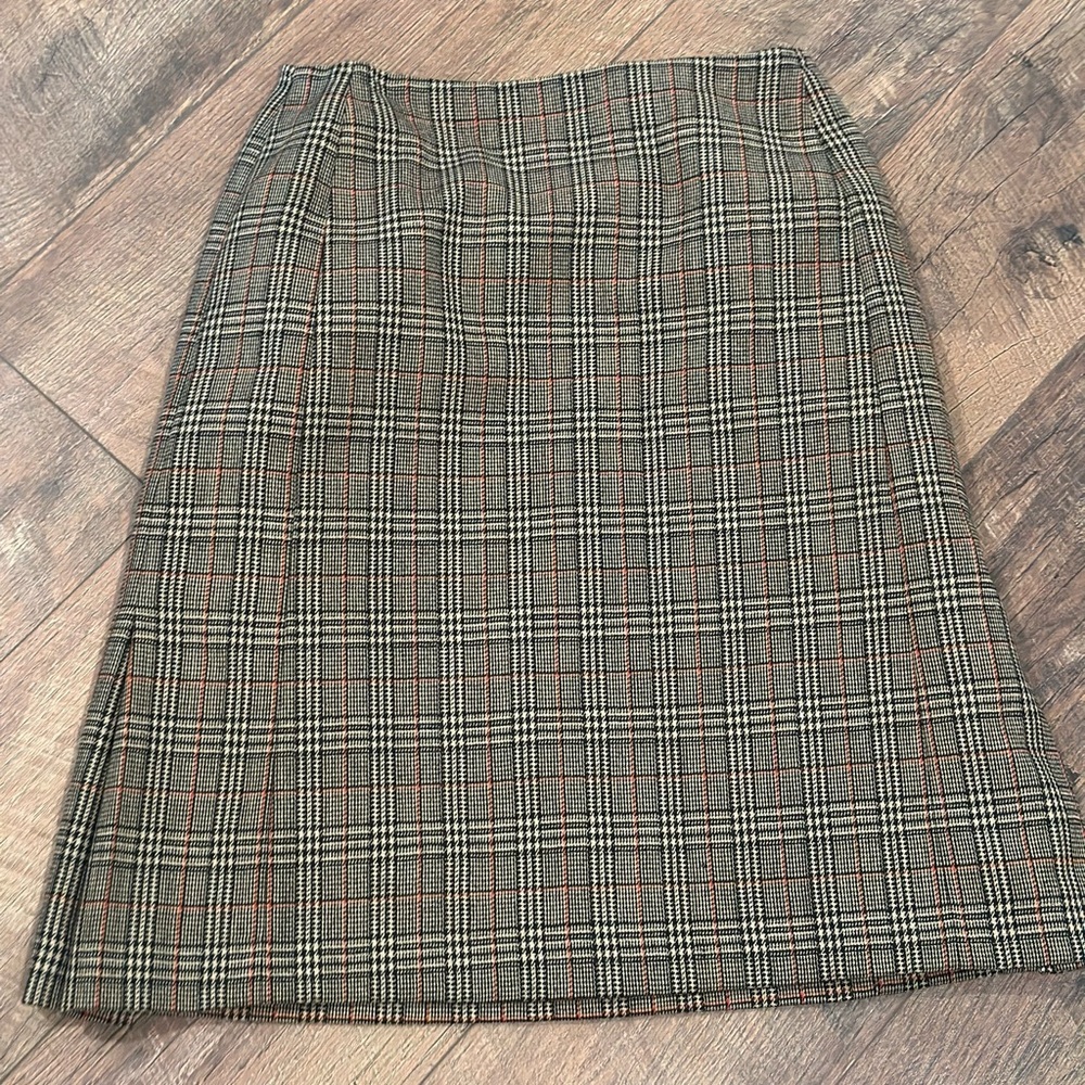 Classic Plaid vintage wool Women's Skirt